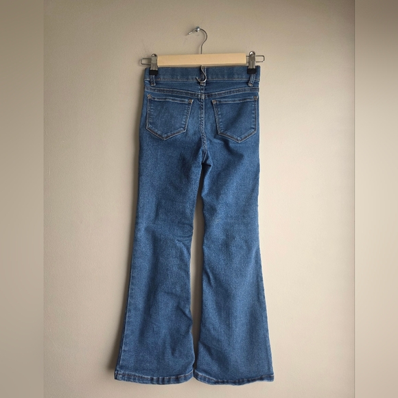 Wonder Nation Blue Kids Jeans with Pink Floral Embroidery - Picture 9 of 10